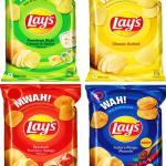 LAYS POTATO CHIPS-4 IN 1 PACK(52g×4)