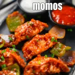 CHICKEN PAN FRIED MOMO(6pisces)